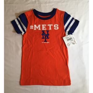 Genuine Merchandise New York Mets T-Shirt Girls XS (4/5) Orange (# METS)